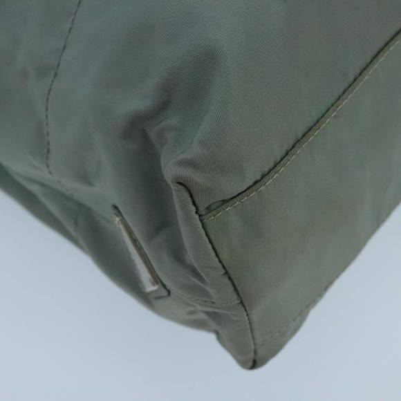 PRADA Tote Bag Nylon Gray Auth mr715 - Picture 14 of 16